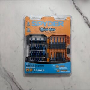SPYDER‎ 30pc MACH BLUE Driver Bit Kit Tough Tip Tech 7X Longer 33% Stronger